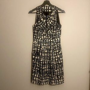 Kate Spade black and white silk dress
